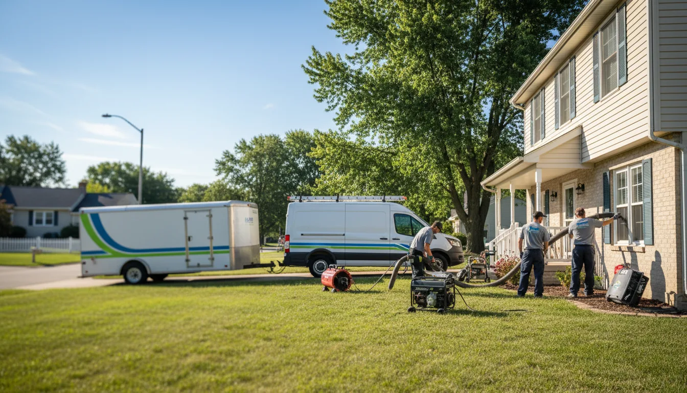 Flooded Basement Restoration And Cleanup With Repair in Clare, IA near me